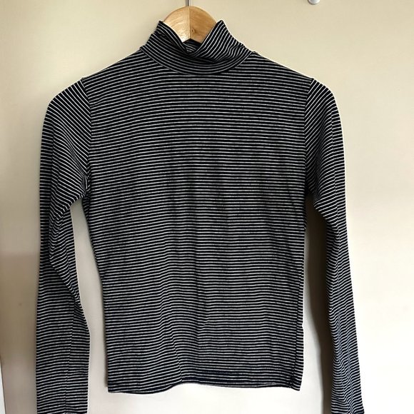 Striped Turtleneck Top - Picture 1 of 4